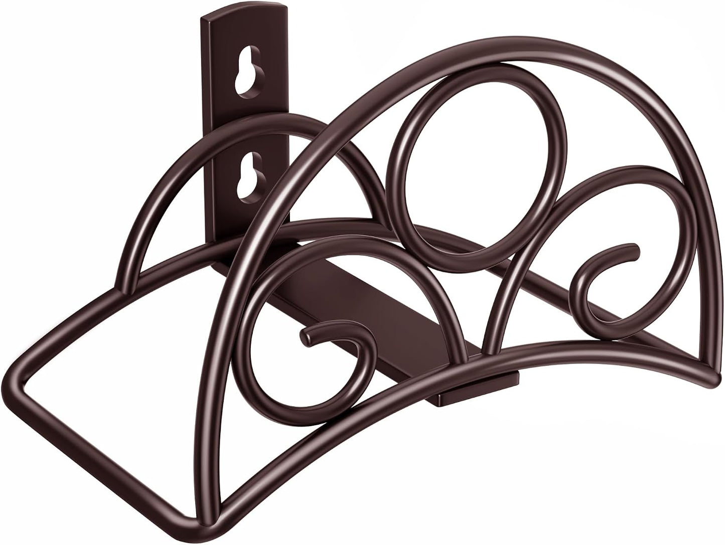 Metal Garden Hose Holder - Wall Mounted Water Hose Holder - Hose Hanger Heavy Duty for Water Hose Extension Cords Vacuum Hose bronze