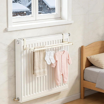 Wall Mounted Drying Racks for Laundry Heavy-Duty Space-Saving Towel | Wall Laundry Drying Rack for Dorm Rv Bathroom Room Closet Clothing