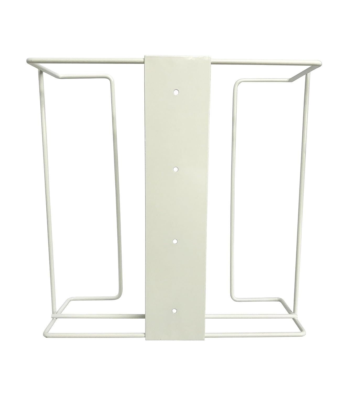 1 Each | Disposable Glove or Tissue Box Holder, TRIPLE (3-Box) Glove Rack, Wall Mounted Universal Box Holder, for Larger Sized Boxes, White - 1 Glove Rack