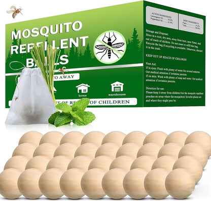 Mosquito Repellent Outdoor Patio 36 Balls - Mosquito Repellant Indoor & Outdoor for Yard Home Patio Travel Camping, Keep Mosquitoes Away from Door Patio