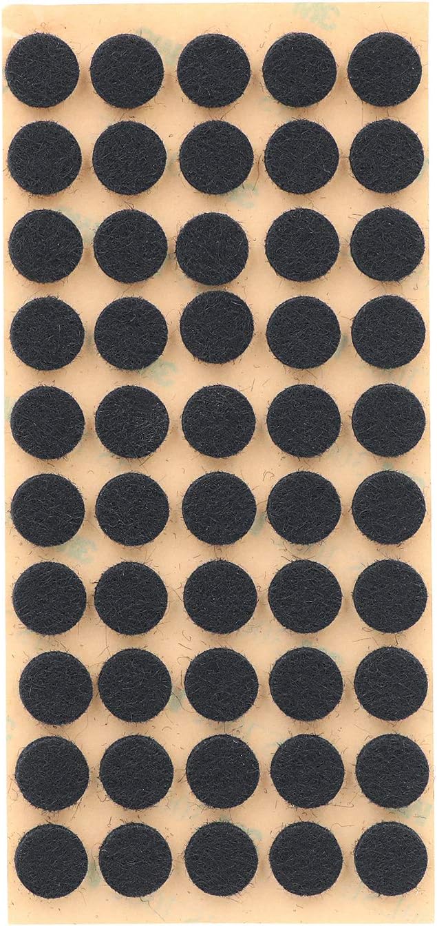 Furniture Felt Pads 3/8" (10mm) Diameter Round 3M Self Adhesive Protects Kitchen Cabinets, Drawers, Desks and Furniture Against Bumps and Scratches 100 Pack - Grey