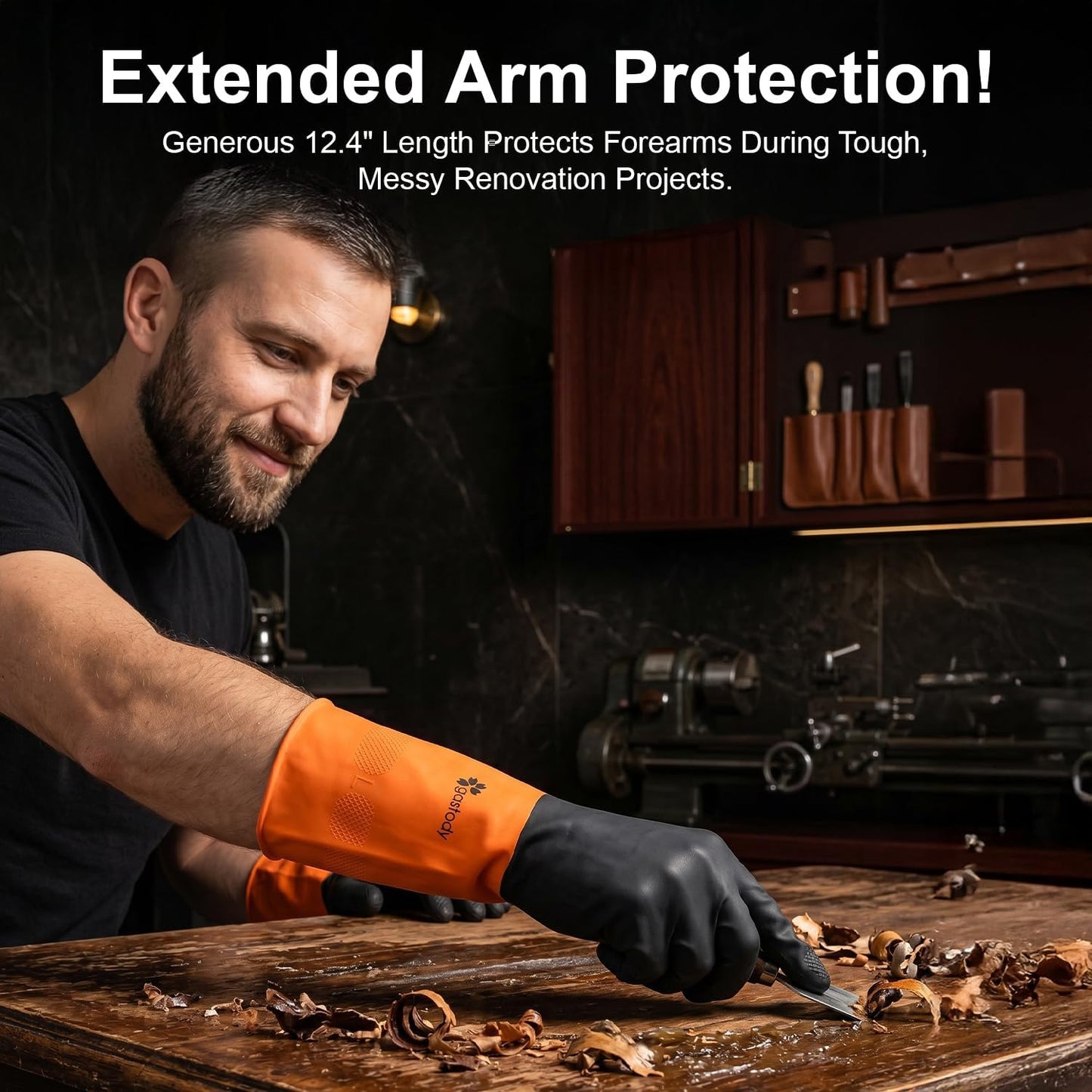 Gastody™ - Chemical Resistant Gloves, Reusable,Heavy Duty Safety Work Gloves,Resist Acid,Oil,Alkali - S-M-L-XL-XXL Size