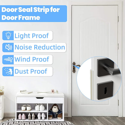 19.7ft V-Shape Thin Weather Stripping Door Frame Seal Strip,Self-Adhesive Door Small Gap Filler for Winter Insulation,Foam Weatherstripping for Door Draft Stopper Light Blocker,White
