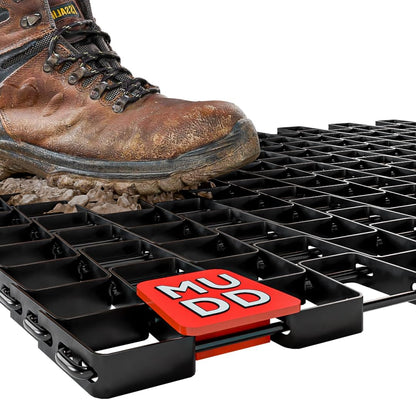 Mudd Heavy-Duty Metal Mesh Doormat – 30in x 17in, 2mm Thick Steel – Durable, All-Weather Dirt & Mud Scraper for Entryways, Patios & Workspaces