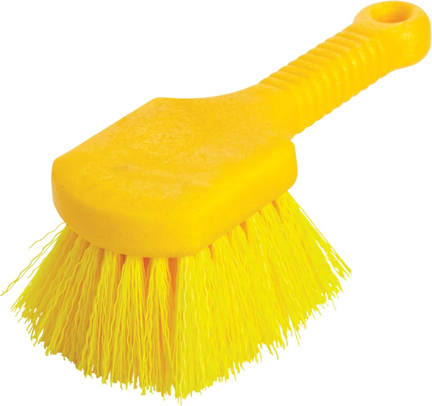 Rubbermaid Commercial 8" Utility Scrub Brush Plastic Handle Synthetic Bristles Cleaning Multi Purpose Heavy Duty Outdoor Wheels and Tires
