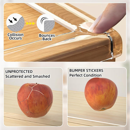 Clear Edge Protector & Corner Protectors, 0.8in（W x 6.6FT(L), Baby Proof Corner Guards for Sharp Edges, Safety Bumper Strip for Furniture, Drawers, Tables & Cabinets