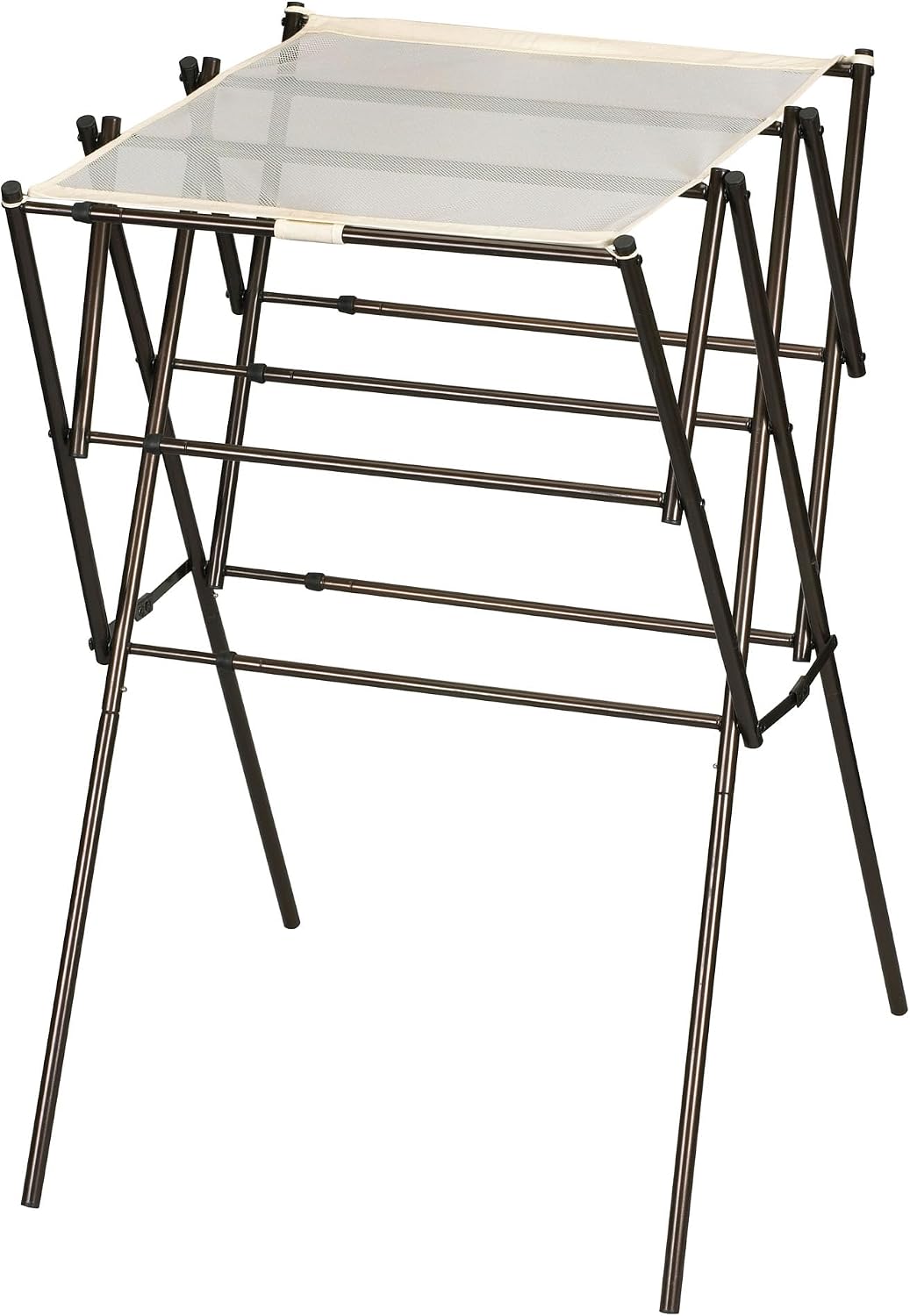 Household Essentials Clothes Drying Rack, Foldable, Expandable and Collapsible Laundry Drying Rack, Silver