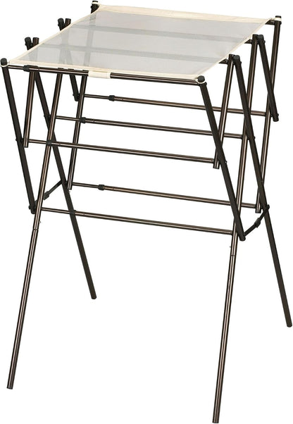 Household Essentials Clothes Drying Rack, Foldable, Expandable and Collapsible Laundry Drying Rack, Silver