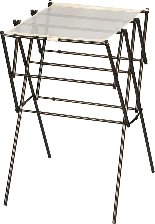 Household Essentials Clothes Drying Rack, Foldable, Expandable and Collapsible Laundry Drying Rack, Silver