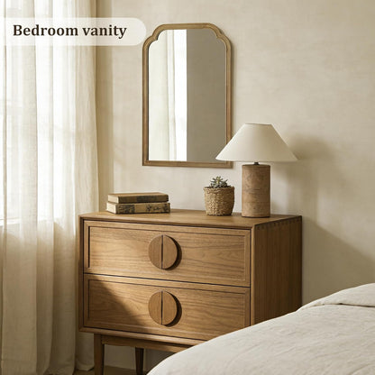 WallBeyond Full Length Mirror Wall Mounted 65"x22", Rustic Wooden Frame Floor Mirror, Large Full Body Mirror for Bedroom, Leaning or Hanging Against Wall, Natural