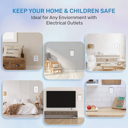 BABY PROOF ME 24 Outlet Covers Baby Proofing, Plug Covers with Removal Tool