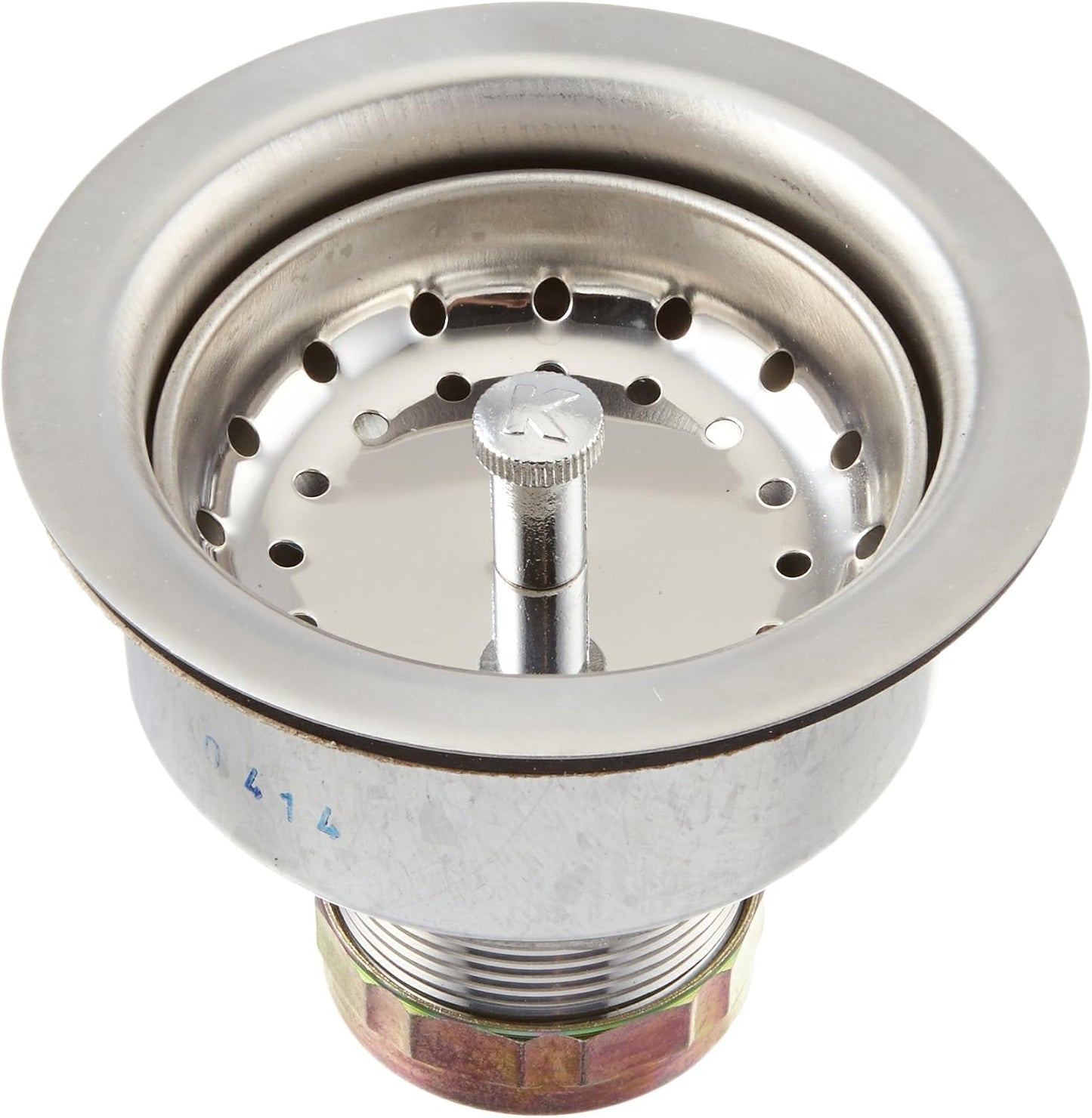 Keeney 1432SS Premium Deep Cup Sink Strainer with Fixed Post Basket, Stainless Steel
