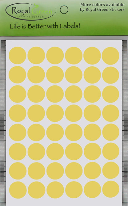 Royal Green Dot Sticker 11/16" Inch (17mm) Colored Labels in Purple - 2400 Pack - Colors B