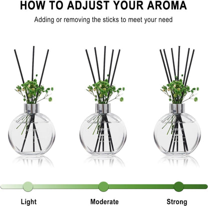 Flower Reed Diffuser Set 5.07oz Satin Rose Scent Diffuser with Sticks Home Fragrance Reed Diffuser for Bathroom Shelf Decor