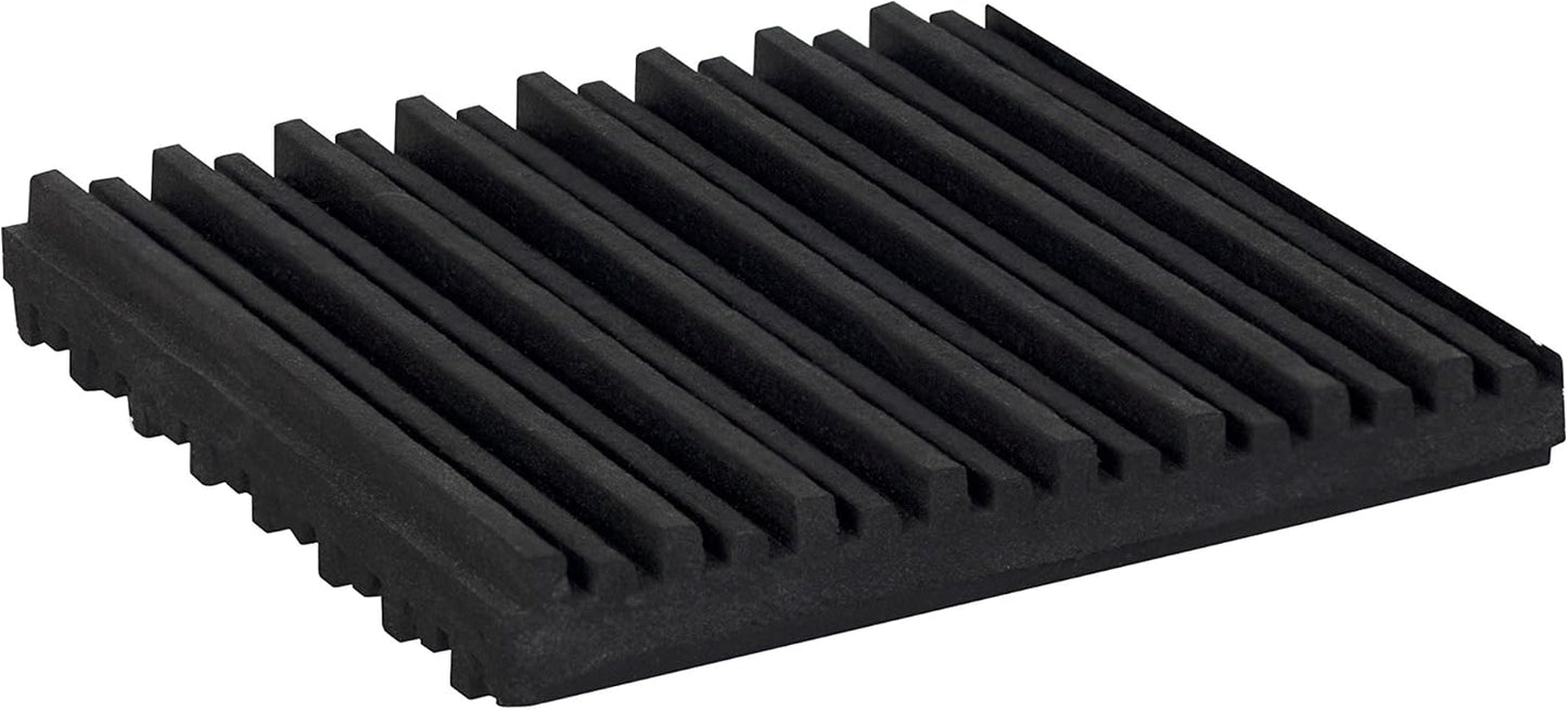 4 Pack of Anti Vibration Pads 4" x 4" x 3/8" All Rubber Vibration isolation pads