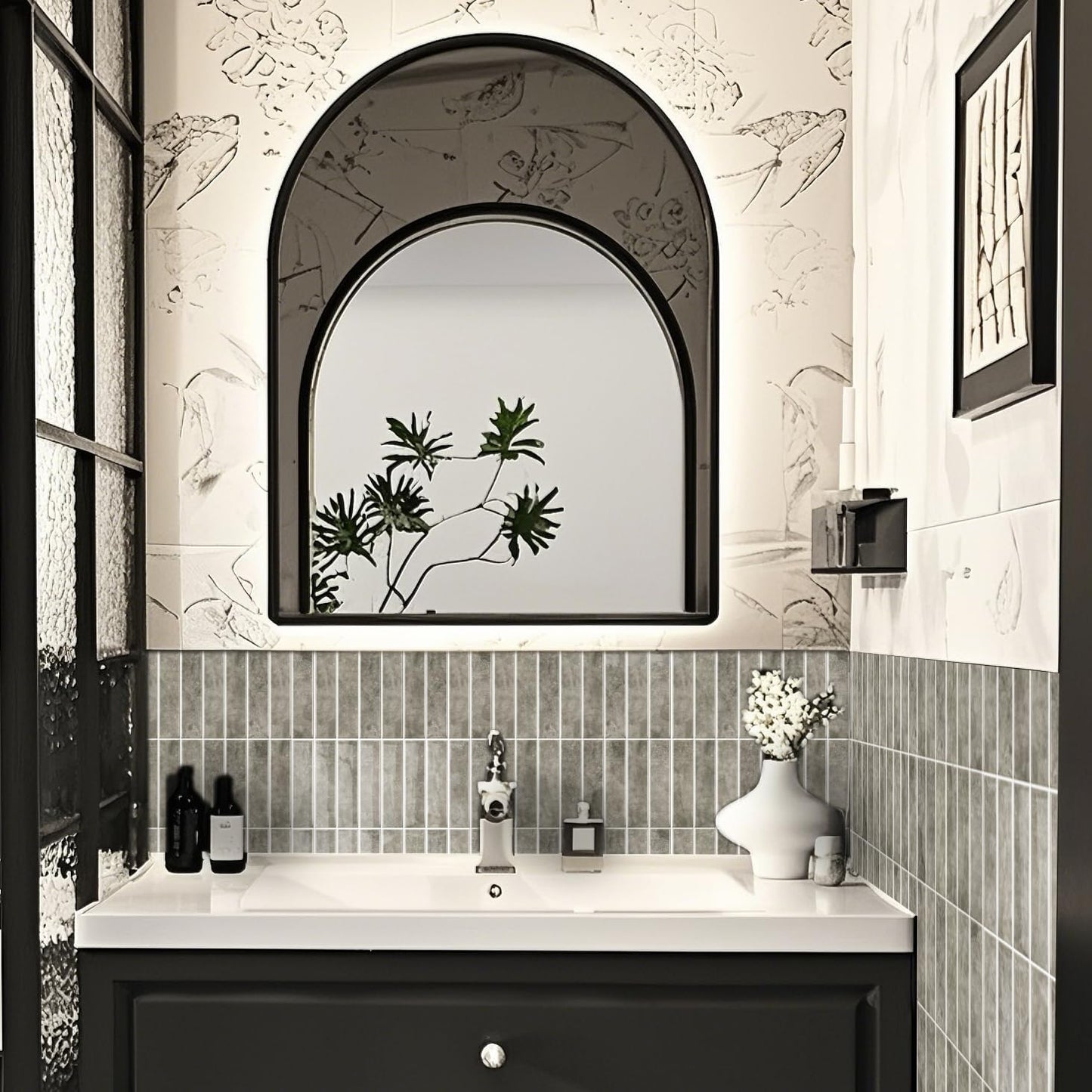 Alwayspon 10 Sheets 12x12inch Beige 3D Vinyl Backsplash Tiles, Self-Adhesive Peel and Stick Wall Tile Stickers Stick on Subway Tiles for Kitchen Bathroom Wall