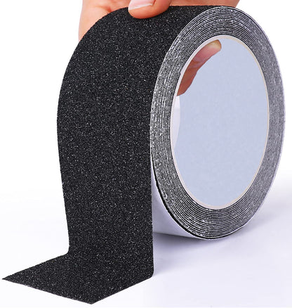 Qingluan Grip Tape, Heavy Duty Anti Slip Tape for Stairs Outdoor/Indoor Waterproof 4" x 33 ft, Safety Non-Slip Roll for Stair Step Traction Treads Stair Non Slip Strips Grey