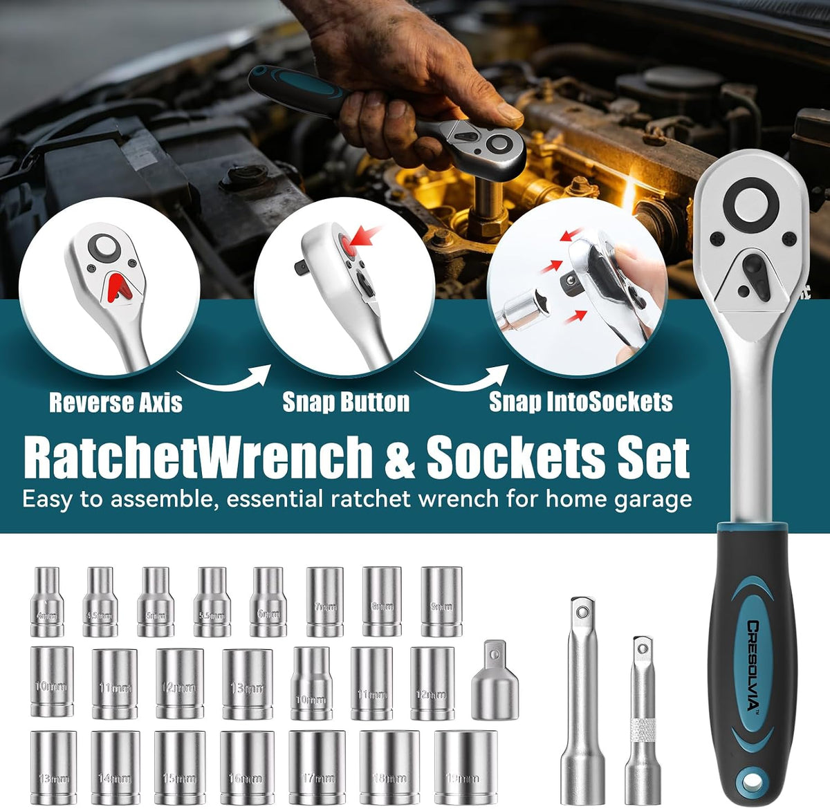 199 Piece Tool Kit for Home,General Household/Auto Repair Tool Set,Basic Hand Tool Kit with Socket Wrench,Tool Box Case for Men,Perfect for Diyer Handyman Homeowner