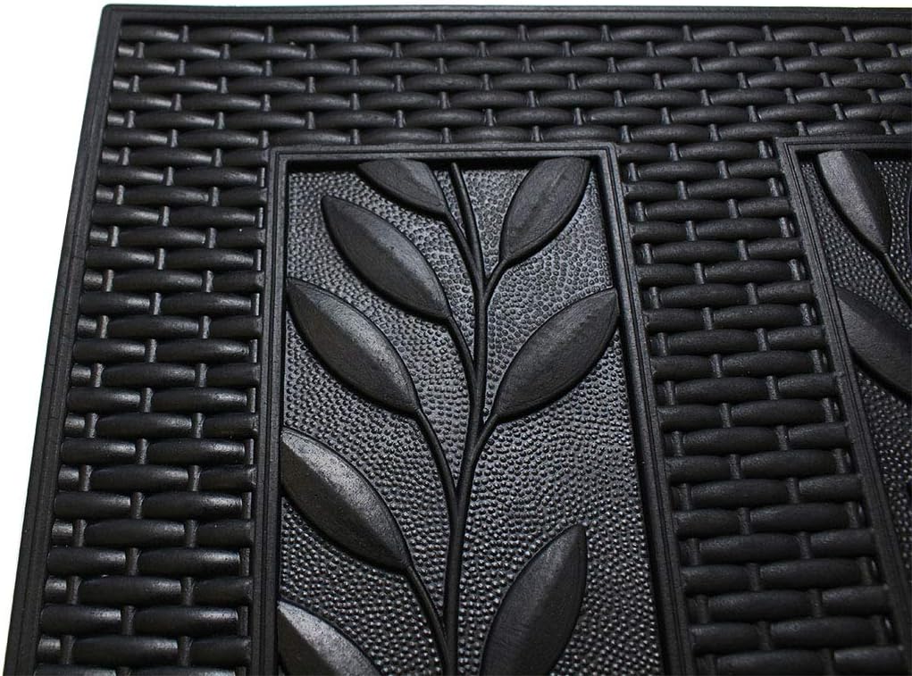 HAWK Heavy Duty Rubber Scraper Mat | Size 18" x 30" (45 x 75 cm) | 9mm Thickness | Anti Slip | Anti Fatigue | Great For Cleaning Boots & Shoes
