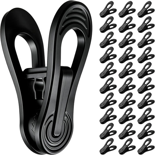 30 Pack Hanger Clips for Pants, Skirts, Baby Clothes, White | 2.6 Inch | Designed for Plastic Hangers | Flexible PP Plastic | Durable for Daily Use | Multi-Purpose Home Organization