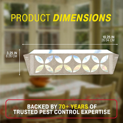 Catchmaster Window Fly Traps 12-Pack, Designed to Disguise House & Fruit Fly, Gnats, Adhesive Strips for Indoor, Disposable Bug Catcher, Insect Sticky Glue Traps, Pest Control for Home & Kitchen