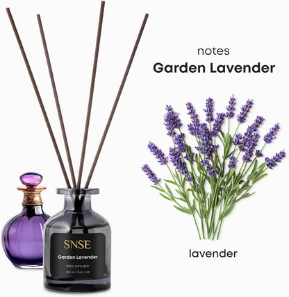 SNSE Clean Linen Reed Diffuser Set | 3.38 oz Scent Fragrance Oil Diffuser for Bedroom, Bathroom, Home Décor and Gift, Decorative Air Fresheners with Sticks