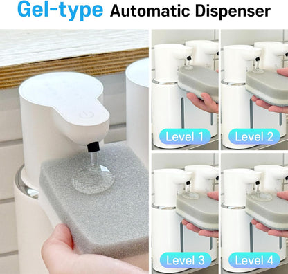 OLG Touchless Soap Dispenser - Automatic Hand - Dual Tank - 27 fl oz - Dish Detergent - Kitchen Bathroom - Foam and Liquid