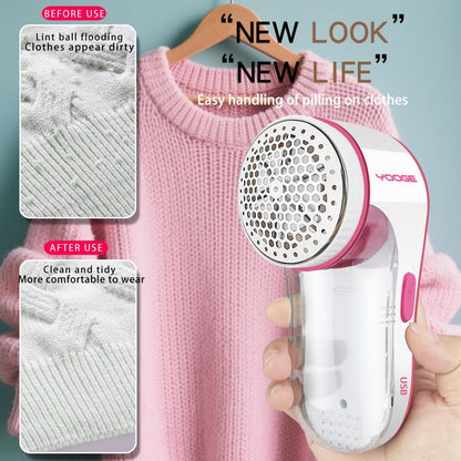 [High Power, Works Great] Electric Lint Remover, Fabric Shaver, Pilling Remover for Clothes, Sweater Shaver, Pill Remove Pilling Fuzz, Clothes Shaver Defuzzer, Fuzz Shaver for Clothing, USB Powered