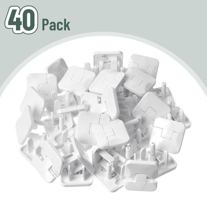 Bates- Outlet Covers Child Proof, 10 Pack, White, 3 Prong Outlet Covers