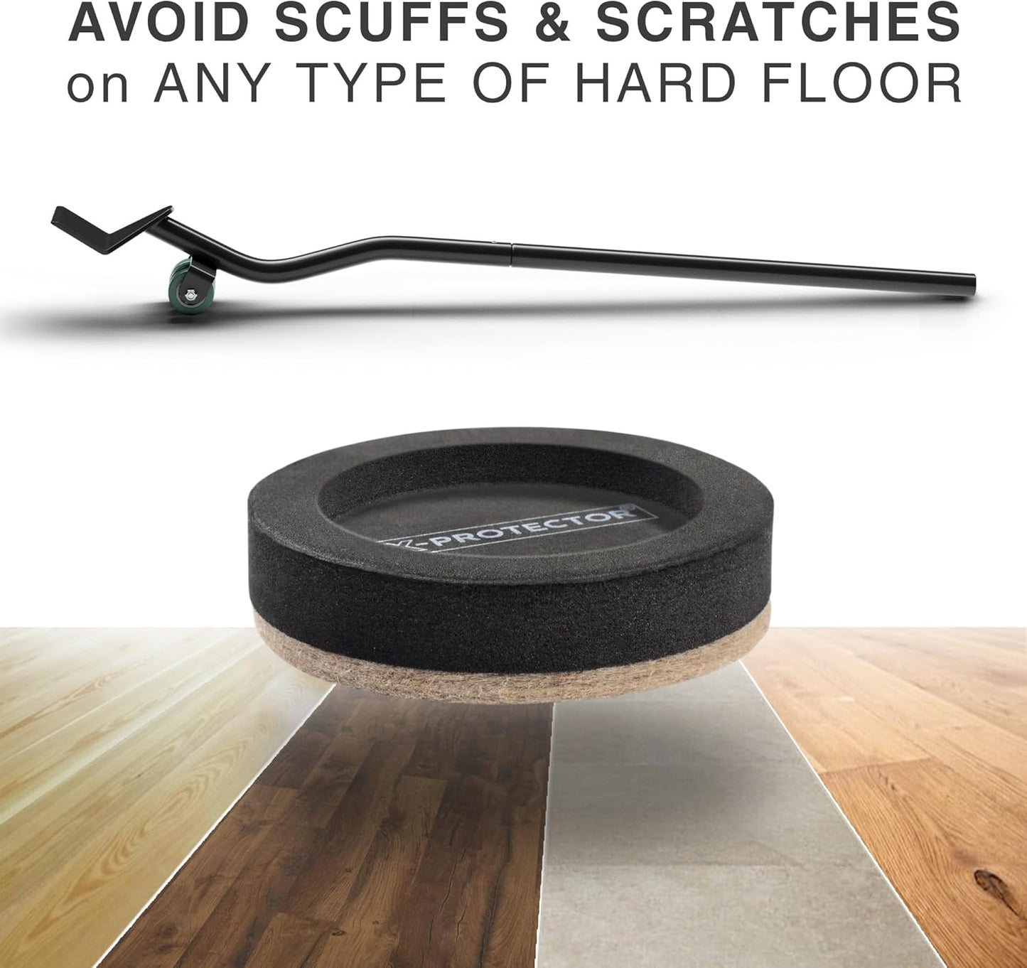 X-Protector Felt Furniture Sliders for Hardwood Floors 24 PCS 1” - Self-Adhesive Furniture Slider - Heavy-Duty Furniture Movers for Hard Surfaces - Felt Sliders - Move Your Furniture Easily!