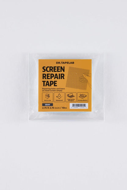 Window and Door Screen Repair Patch kit. 10 Patches, (2.75" x 2.75" x 10pcs), Fiberglass, Mesh, Repairing Window Holes and Tears. (Medium)