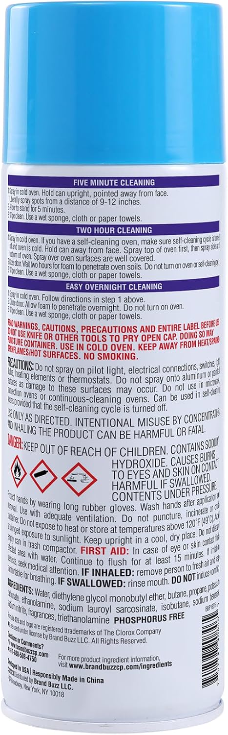 Formula 409 Heavy Duty Spray-On Oven Cleaner, Lemon Scent - Grill and Stove Top Cleaner Cuts Through Grease & Grime on Contact, A Powerful Clean You Can Trust, 14.5 Oz