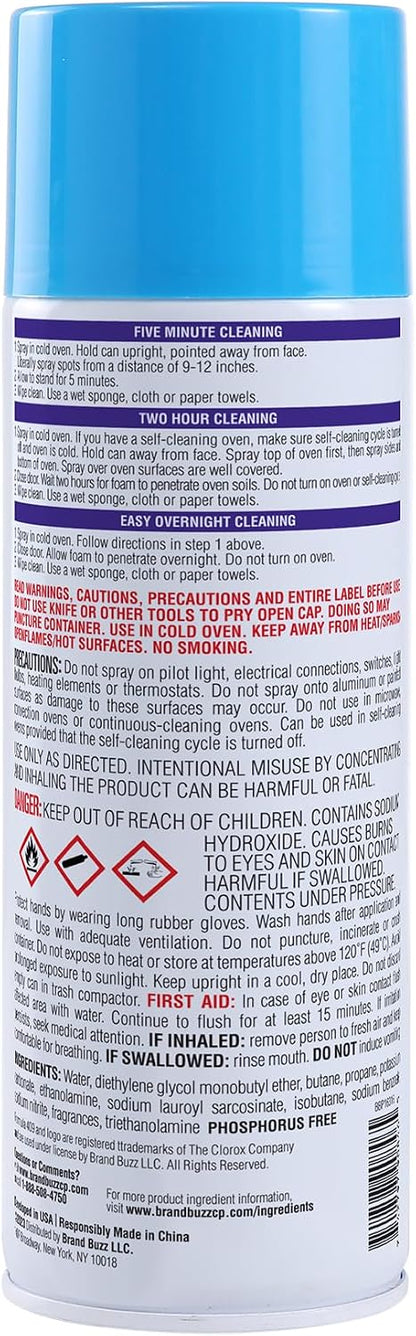Formula 409 Heavy Duty Spray-On Oven Cleaner, Lemon Scent - Grill and Stove Top Cleaner Cuts Through Grease & Grime on Contact, A Powerful Clean You Can Trust, 14.5 Oz