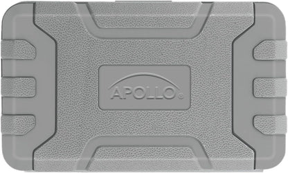 Apollo Tools 20-Piece Compact DIY Household Tool Set – Book-Sized Home Repair Kit with Hammer, Screwdrivers, Wrench, Bits & Case – Portable for Apartment, Dorm, Office, & Every day – Blue/Gray DT1031