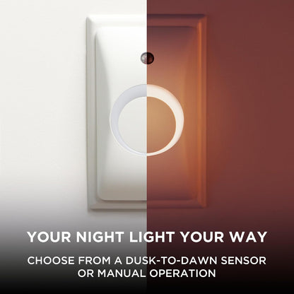GlowGuard Childproof Outlet Covers & Night Light (1-Pack) | Secure & Tamper Resistant | Childproof, Babyproof, Toddler Proof, Child Safety Socket Cover | Light Sensor or Manual Toggle | Patent Pending