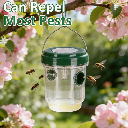3 Pack Outdoor Hanging Wasp Catcher Reusable Insect Catching Container for Garden Yard Deck