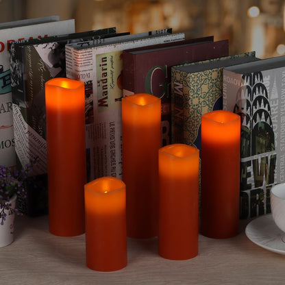 Vinkor Flameless Candles Battery Operated Candles Real Wax Pillar LED Candles with 10-Key Remote and Cycling 24 Hours Timer (Ivory Set of 12 （D: 3" x H: 4"）)