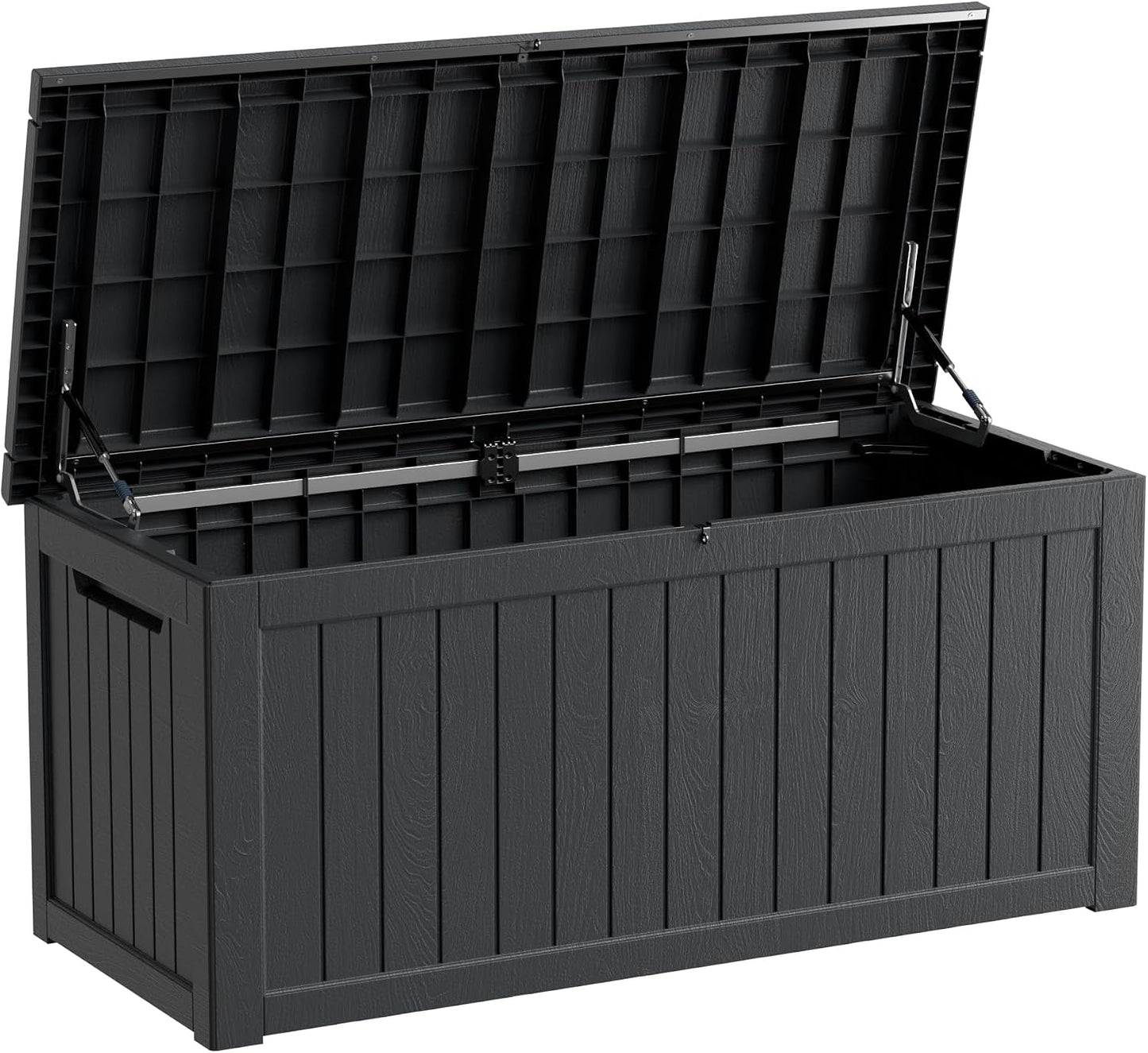 50Gal Outdoor Storage Box Anti-Theft Delivery Box Lockable Deck Box | Heavy-duty UV & weatherproof resin for secure parcel drop, patio cushion storage, garden tools & porch package organization