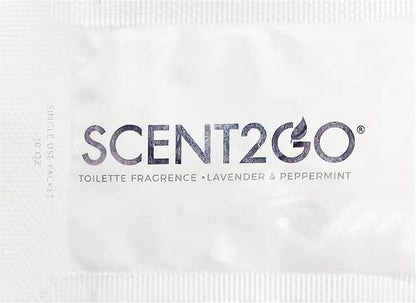 Scent2Go Toilet Odor Eliminator Powder – Before-You-Go Bathroom Deodorizer – Travel Size Single-Use Packets – No Spray, No Bottle, No Leak – TSA-Friendly, Plant-Based – Lemon + Mint, 20 Count