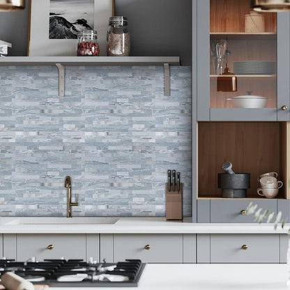 Midcard 10 Sheets Peel and Stick Backsplash PVC Wall Tile,for Kitchen Backsplash