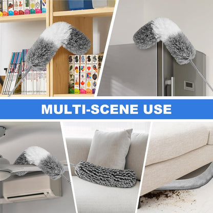 Dusters for Cleaning,Feather Duster with Extension Pole,Ceiling Fan Cleaner Duster,Long Duster Extended Handle,Blind Cleaner Dusting