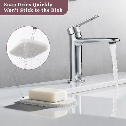 Soap Saver Pads for Bar Soap Holder, 4 Pack Self-Draining Soap Dish Lifting Pad for Shower, Bathroom & Kitchen, Non-Slip, Quick-Dry, Reusable Soap Sponge Saver, BPA-Free, Easy to Clean White and Gray