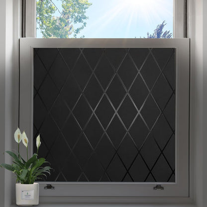 Privacy Window Film Day & Night, Static Cling Frosted Glass Window Film, 99% UV Blocking, No Glue Removable Window Covering for Bathroom Bedroom Kitchen Office (17.5 x 78.7 in)