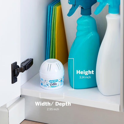 HUMYDRY Moisture Absorber Device, Mini Pack of 12 2.6oz, Up to 500 Days of Moisture and Humidity Control, Fights Summer Humidity, Green Apple Air Freshener, Small Space Dehumidifier, Non Electric