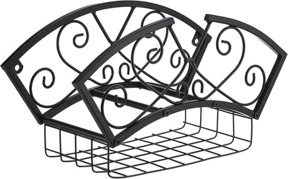 Garden Hose Holder Heavy Duty Metal Water Hose Holder, Hose Hanger Wall Mounted Metal Detachable Hose Storage Organizer for Outside Yard Lawn