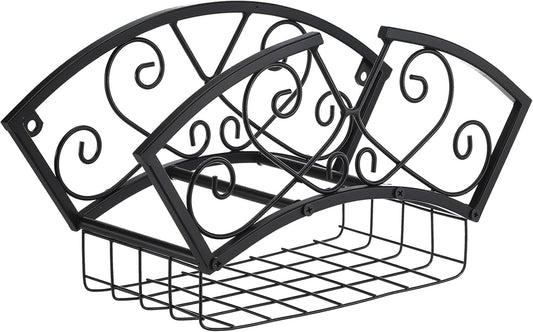 Garden Hose Holder Heavy Duty Metal Water Hose Holder, Hose Hanger Wall Mounted Metal Detachable Hose Storage Organizer for Outside Yard Lawn