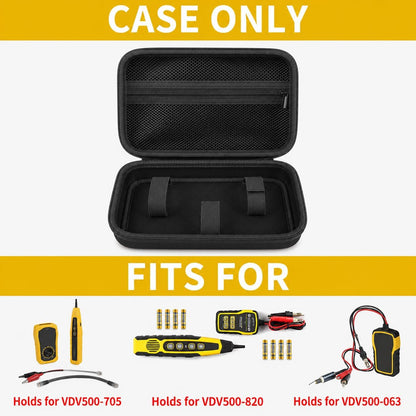 Case for Klein Tools VDV500-705/820/063 Wire Tracer Tone Generator,Bag Only | Probe Kit Continuity Tester Holder, for Ethernet / Telephone / Speaker / Coax / Cable Toner, for Electricians, Jet Black