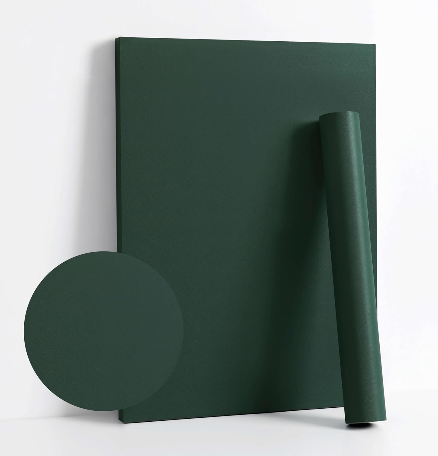 Dimoon 118''x17.7'' Green Peel and Stick Wallpaper Contact Paper Modern Self Adhesive Wall Paper Removable Renter Friendly Textured Solid Color Shelf Cabinet Vinyl Roll (118''x17.7'',Dark Green) - Colors B