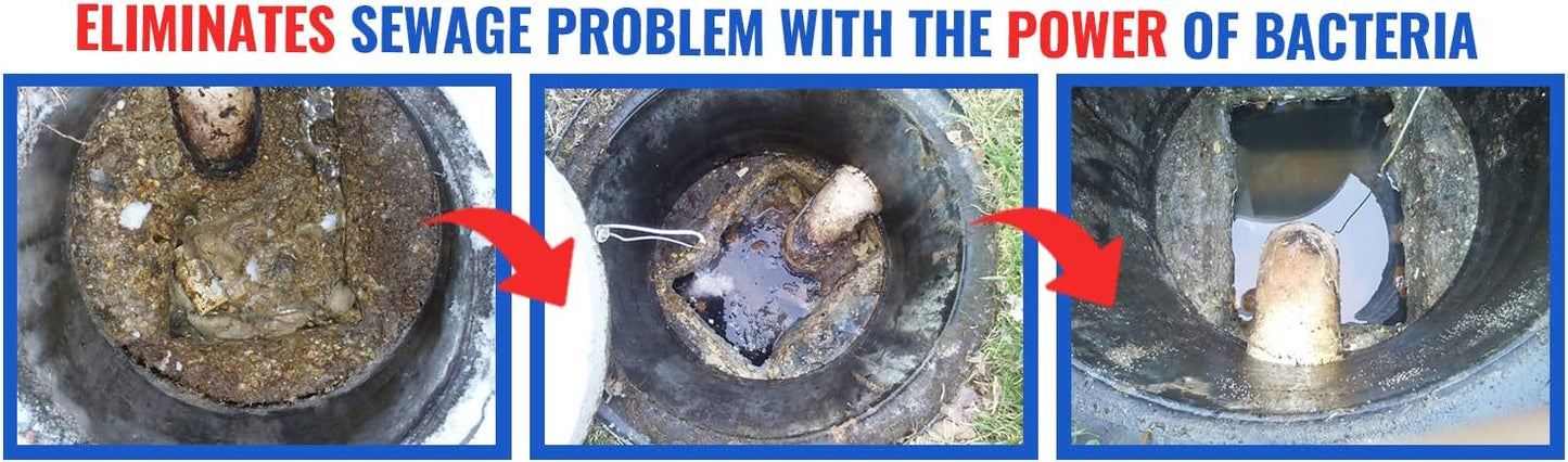 DrainFix & Septic Restorer – 32 oz Enzyme Septic Tank Treatment & Drainfield Restoration – Organic Drain Cleaner for Sewer Lines, RV & Home Plumbing – Safe for Pipes & Septic Systems