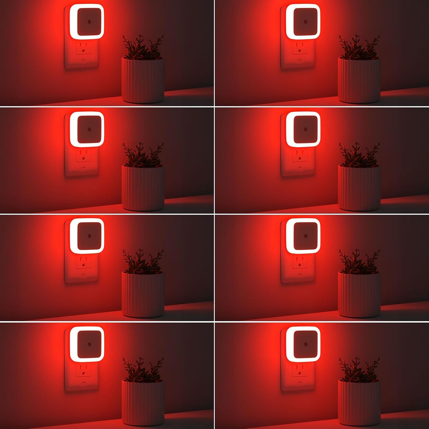 Sujeet Night Light, Night Lights Plug into Wall 8-Pack, Nightlight Plug in Night Light, Dusk to Dawn Night Lamp Led (Warm White)